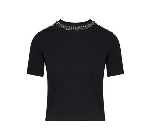 T-shirt RICHMOND con dettaglio gioiello sul collo