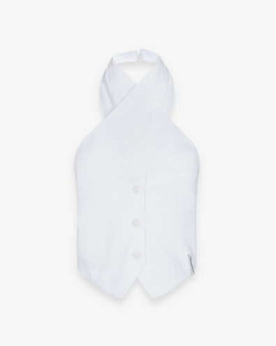 Top HINNOMINATE In Lino Con Incrocio Al Collo