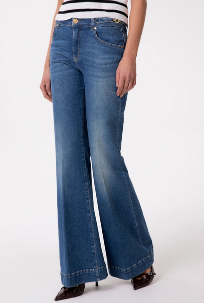 Pantalone GAELLE PARIS In Denim Flare