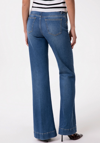 Pantalone GAELLE PARIS In Denim Flare