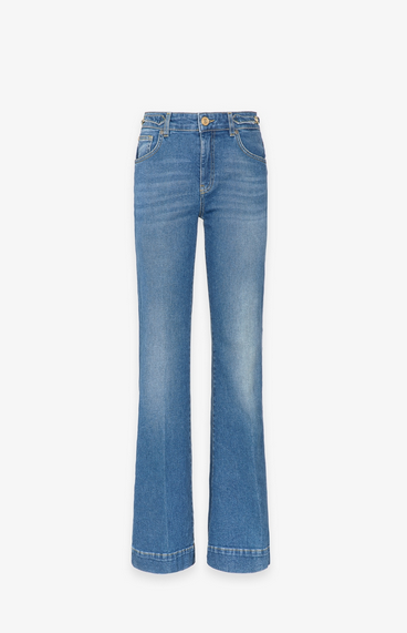 Pantalone GAELLE PARIS In Denim Flare