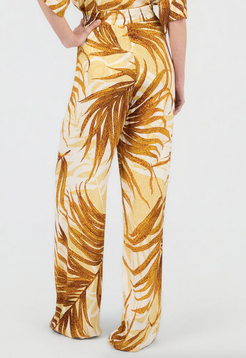 Pantaloni JUST CAVALLI di stampa di palma d'oro
