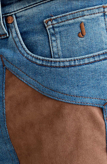 Jeans JECKERSON John Lavaggio Chiaro E Toppa Alcantara