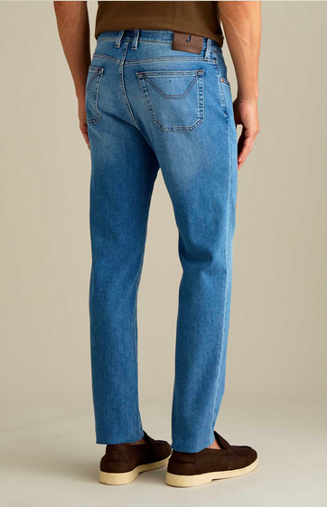 Jeans JECKERSON John Lavaggio Chiaro E Toppa Alcantara