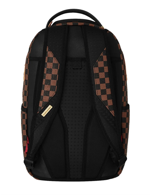 Zaino SPRAYGROUND EMBOSSED CHECK BROWN BACKPACK
