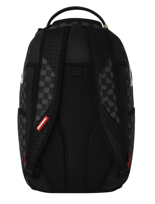 Zaino SPRAYGROUND BLACK AND WHITE DRIP CHECK SHARK BACKPACK