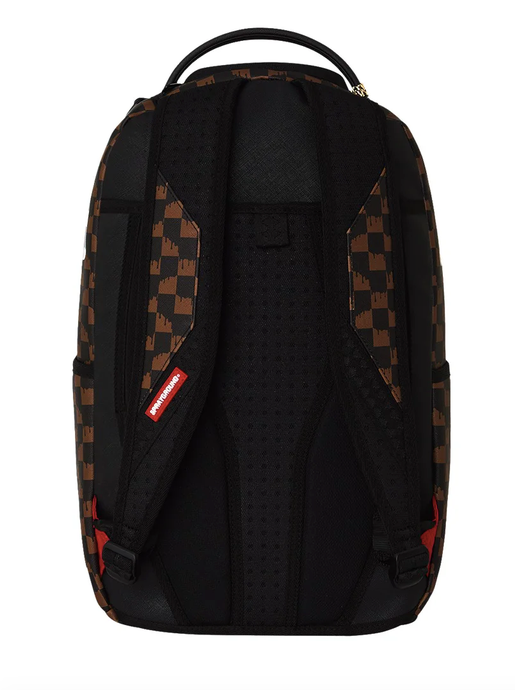 Zaino SPRAYGROUND BROWN AND CREAM DRIP CHECK SHARK BACKPACK