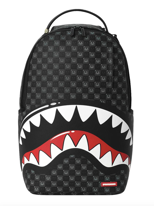 Zaino SPRAYGROUND SHARKS IN PARIS WTF BUBBLY BLACK CHECK BACKPACK
