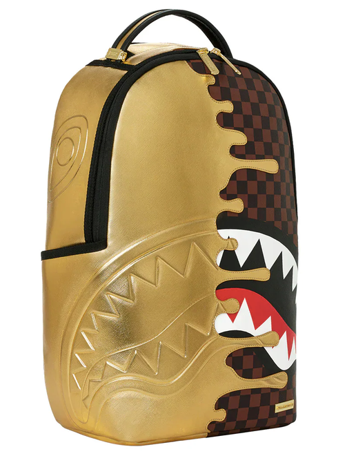 Zaino SPRAYGROUND SHARKS IN PARIS GOLD DRIP BACKPACK