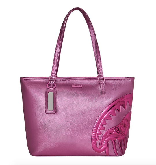 Borsa SPRAYGROUND METALLIC PINK METALLIC DRIP TOTE