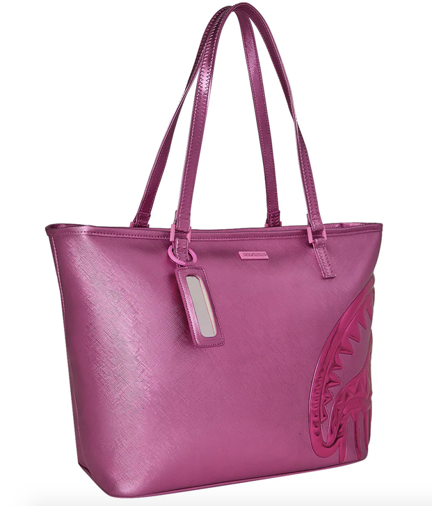 Borsa SPRAYGROUND METALLIC PINK METALLIC DRIP TOTE