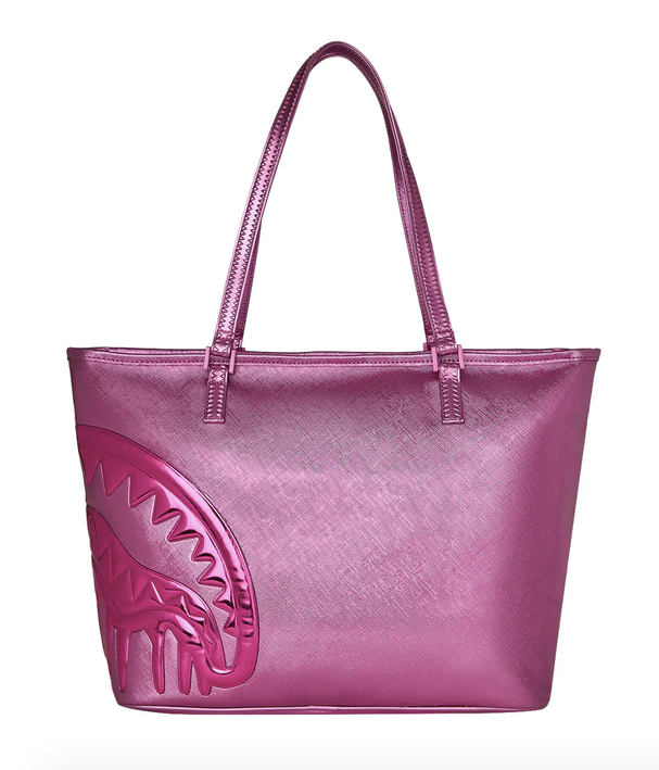 Borsa SPRAYGROUND METALLIC PINK METALLIC DRIP TOTE