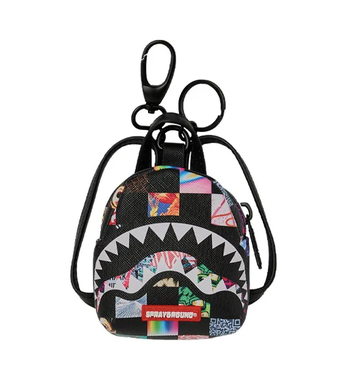 Portachiavi SPRAYGROUND CRAZY CHECK BACKPACK KEYCHAIN