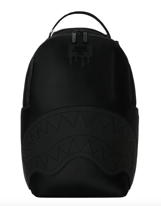 Zaino SPRAYGROUND SHARK CENTRAL BLACKED OUT EMBOSSED NYLON BACKPACK