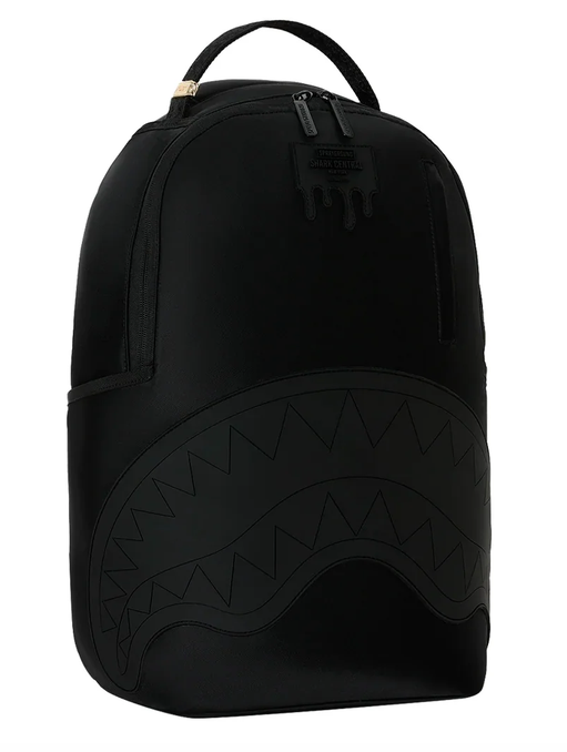 Zaino SPRAYGROUND SHARK CENTRAL BLACKED OUT EMBOSSED NYLON BACKPACK