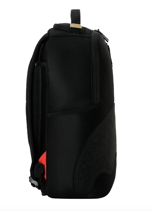 Zaino SPRAYGROUND SHARK CENTRAL BLACKED OUT EMBOSSED NYLON BACKPACK