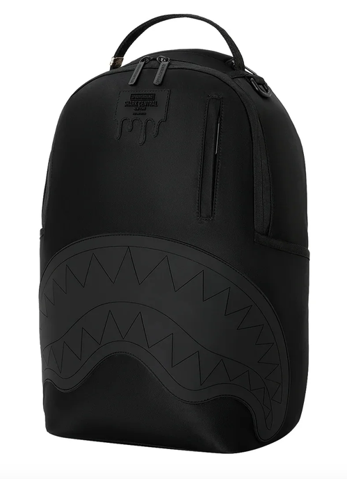 Zaino SPRAYGROUND SHARK CENTRAL BLACKED OUT EMBOSSED NYLON BACKPACK