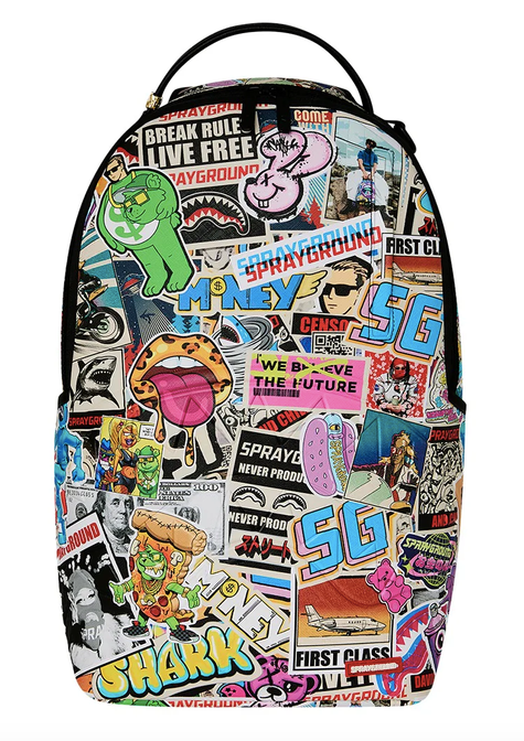 Zaino SPRAYGROUND PUNK STICKER SHARK BACKPACK