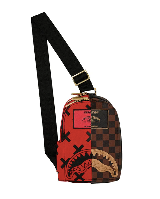 Tracolla SPRAYGROUND REVERSE HALF SPLIT BACKPACK SLING