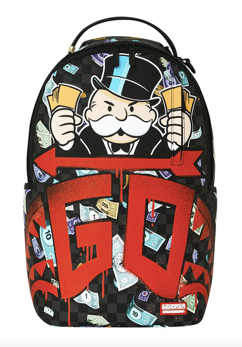 Zaino SPRAYGROUND MONOPOLY GO SHARKMOUTH STENCIL BACKPACK