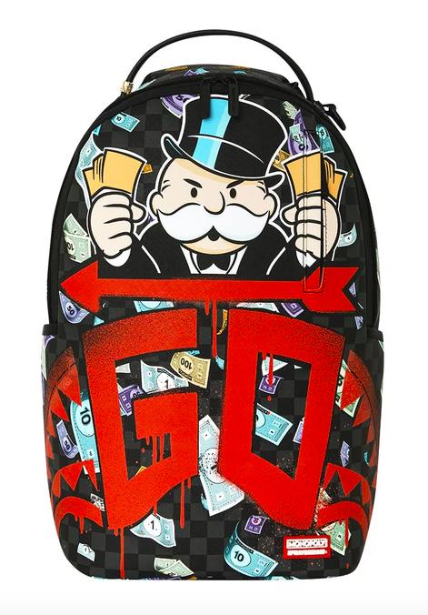 Zaino SPRAYGROUND MONOPOLY GO SHARKMOUTH STENCIL BACKPACK
