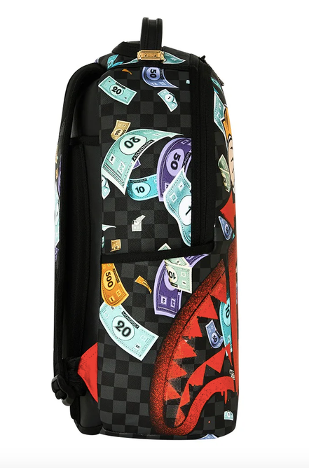 Zaino SPRAYGROUND MONOPOLY GO SHARKMOUTH STENCIL BACKPACK