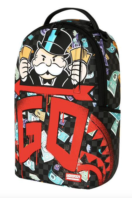 Zaino SPRAYGROUND MONOPOLY GO SHARKMOUTH STENCIL BACKPACK