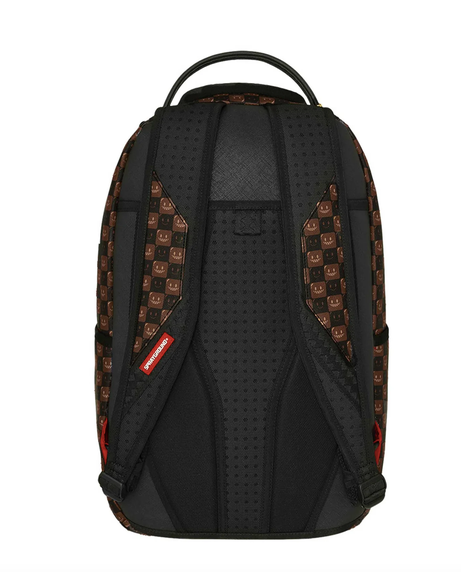 ZAINO SPRAYGROUND SHARKS IN PARIS WTF BUBBLE BROWN CHECK BACKPACK 910B8634NSZ