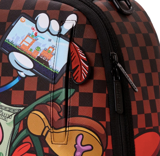ZAINO SPRAYGROUND MONEY BOY CHILLIN ON BIG ANGRY BIRD BACKPACK 910B9076NSZ