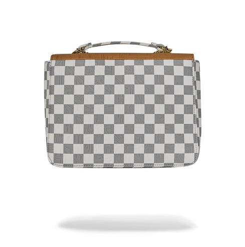 BORSA Sprayground EMBOSSED CREAM CHECK HANDBAG 910B9401NSZ
