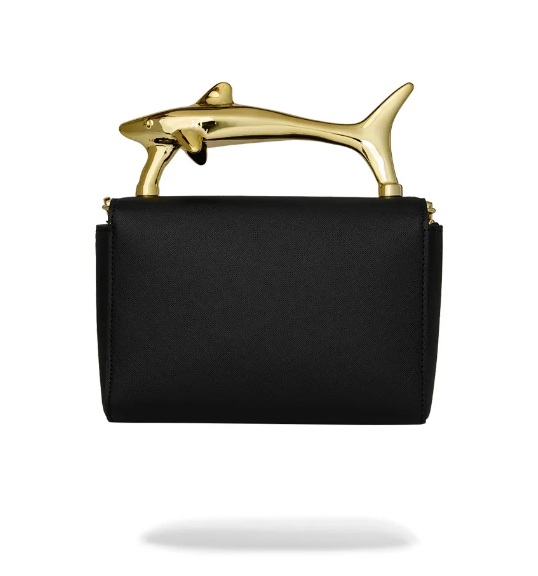 BORSA Sprayground BLACKED OUT EMBOSSED GOLD SHARK HANDBAG 910B9620NSZ