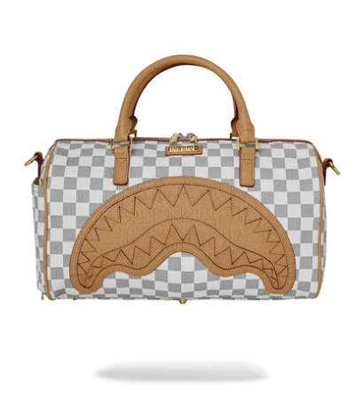 Borsa Sprayground EMBOSSED CREAM CHECK MINI DUFFLE 910D9398NSZ