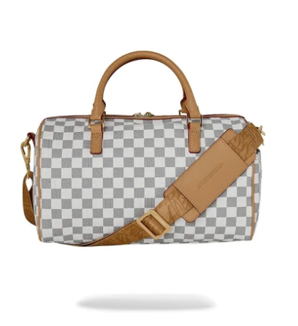 Borsa Sprayground EMBOSSED CREAM CHECK MINI DUFFLE 910D9398NSZ