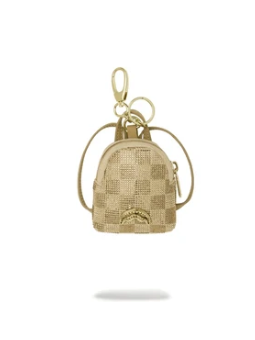 PORTACHIAVI SPRAYGROUND 2 TONE GOLD TRINITY BACKPACK KEYCHAIN 910K9483NSZ