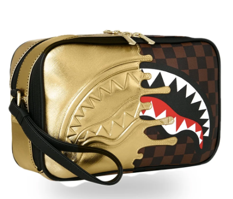 POCHETTE SPRAYGROUND Sharks In Paris Gold Drip Toiletry BRICK  910B9343NSZ
