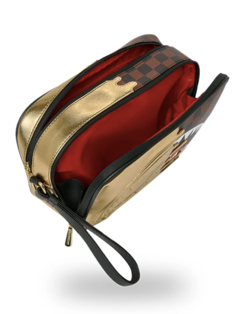POCHETTE SPRAYGROUND Sharks In Paris Gold Drip Toiletry BRICK  910B9343NSZ