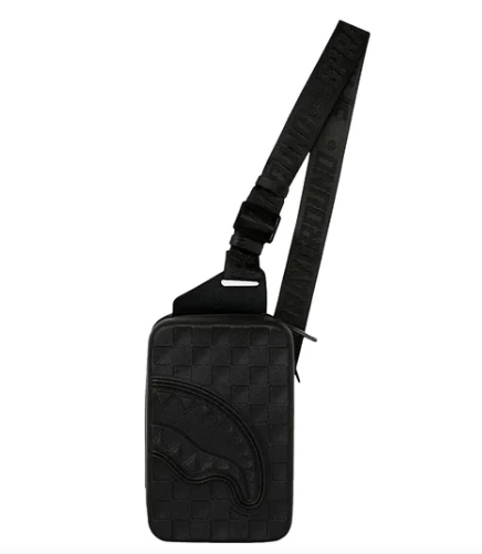Tracolla SPRAYGROUND RAISED CHECK HARD SHELL SLING 910B9557NSZ