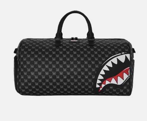 Borsone Sprayground  SHARKS IN PARIS WTF BUBBLY BLACK CHECK  DUFFLE 910D9312NSZ