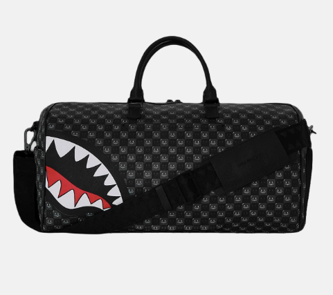 Borsone Sprayground  SHARKS IN PARIS WTF BUBBLY BLACK CHECK  DUFFLE 910D9312NSZ