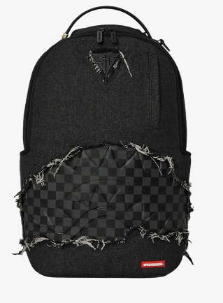 Zaino SPRAYGROUND BLACK DENIM TEAR SHARK BACKPACK 910B8472NSZ