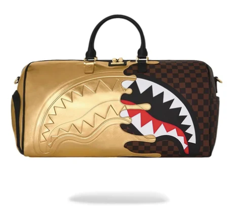 Borsone Sprayground SHARKS IN PARIS GOLD DRIP DUFFLE 910D9339NSZ