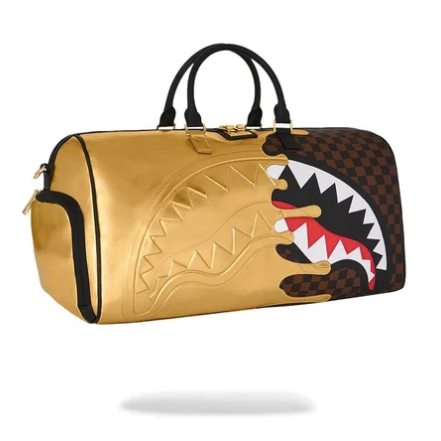 Borsone Sprayground SHARKS IN PARIS GOLD DRIP DUFFLE 910D9339NSZ