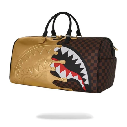 Borsone Sprayground SHARKS IN PARIS GOLD DRIP DUFFLE 910D9339NSZ