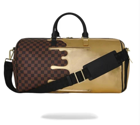 Borsone Sprayground SHARKS IN PARIS GOLD DRIP DUFFLE 910D9339NSZ