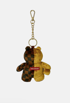 PORTACHIAVI SPRAYGROUND SIP GOLD DRIP BEAR KEYECHAIN 910K9593NSZ