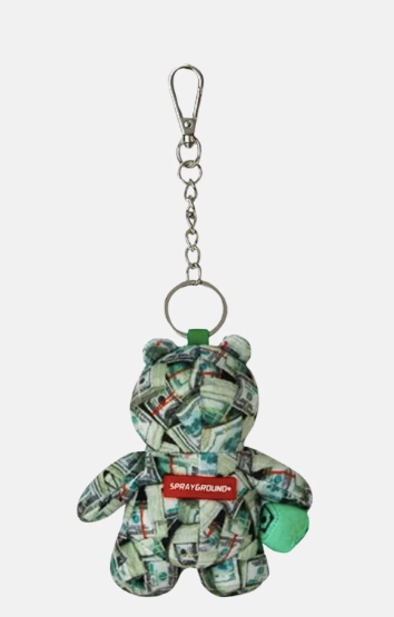 PORTACHIAVI SPRAYGROUND MONEY BANKS BEAR KEYCHAIN 910K9596NSZ