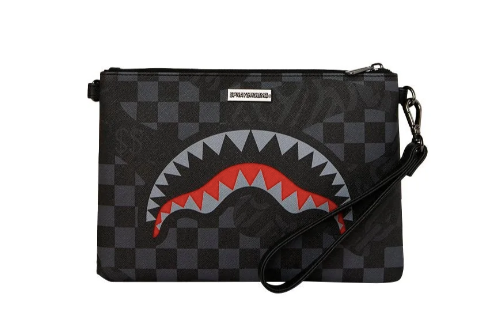 POCHETTE SPRAYGROUND 4AM RED SHARK CROSSOVER CLUTCH  910B9517NSZ