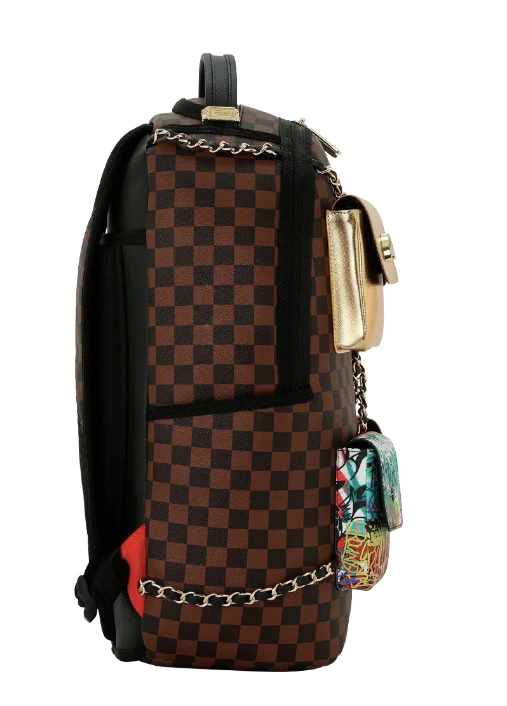 ZAINO SPRAYGROUND HANGING POCKETS MIX UP  BACKPACK  910B8990NSZ