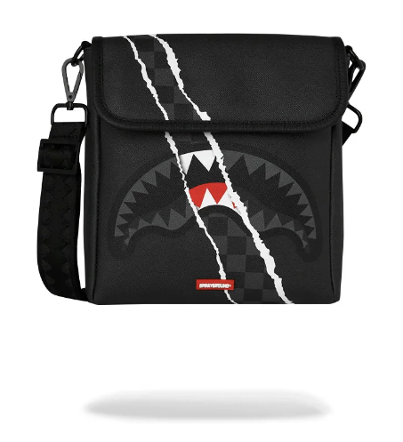 Tracolla SPRAYGROUND CENTER RIP REVEALING GRAY CHECK MESSENGER SLING 910B9349NSZ
