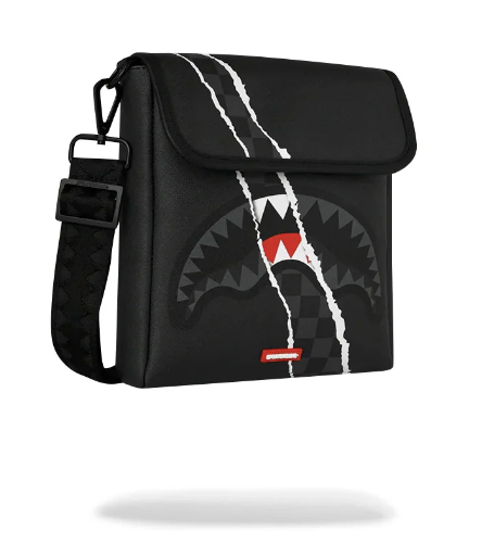 Tracolla SPRAYGROUND CENTER RIP REVEALING GRAY CHECK MESSENGER SLING 910B9349NSZ